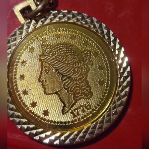 1776 Bicentennial Twenty Dollar Coin Necklace